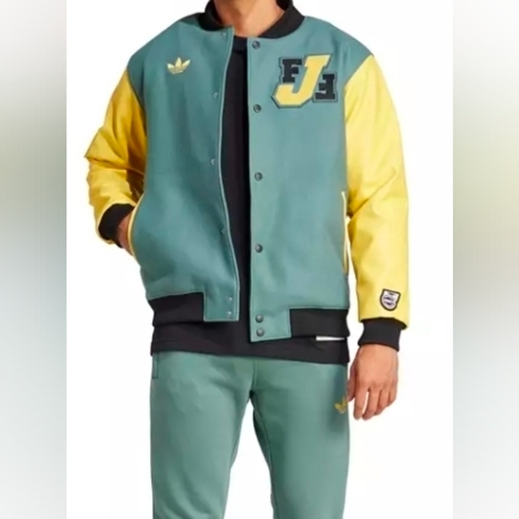 Jamaica Football Federation Men's Adidas Originals VRCT TECEME Jacket - Picture 2 of 5